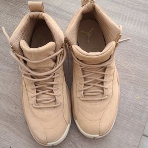Air Jordan 12 Vacheta Tan/Gold womens 9.5